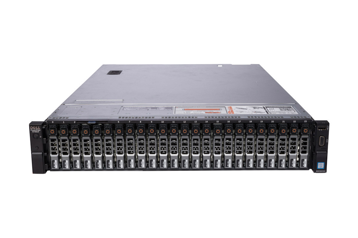 DELL PowerEdge R730xd, 26x2,5", 3xLP, 3xHP, 24xDDR4, Rack 2U, max 4x2,5" NVMe