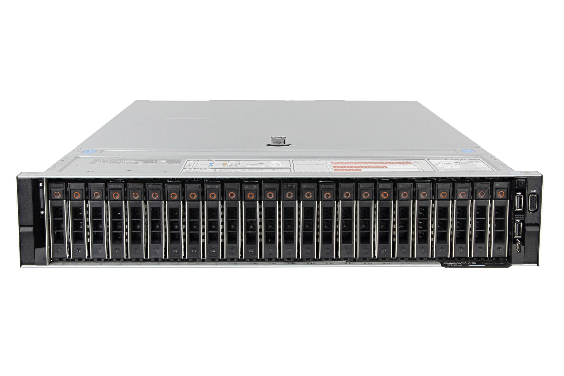 DELL PowerEdge R740xd, 24x2,5", 1xLP, 7xHP, 24xDDR4, Rack 2U, max 12x2,5" NVMe