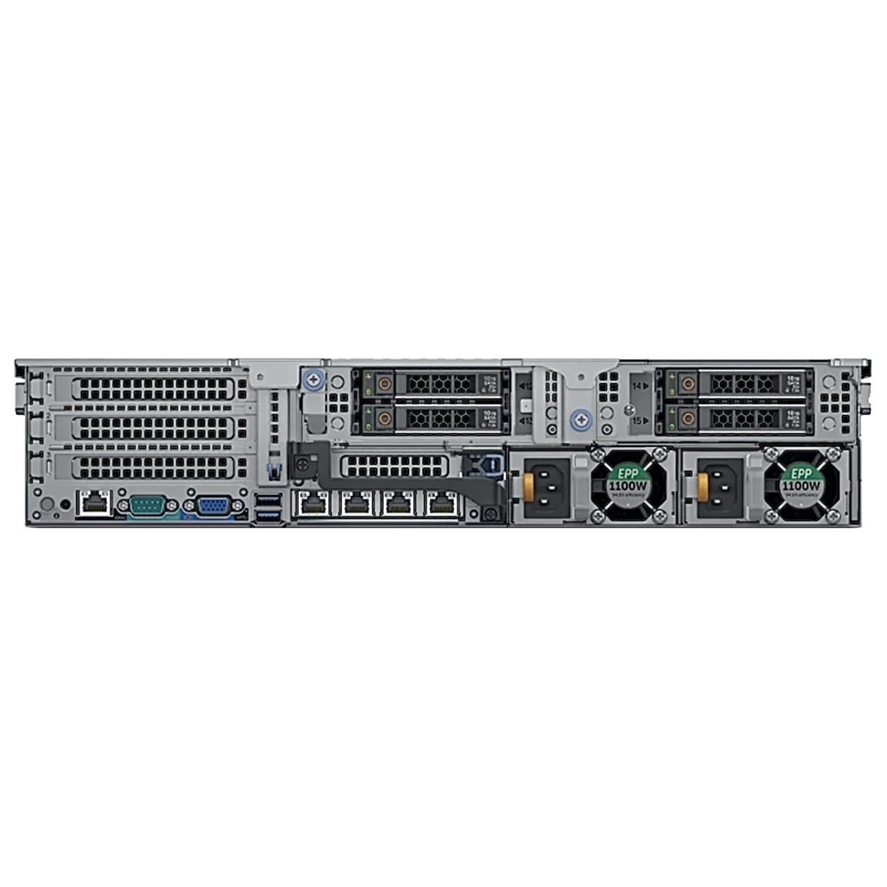 DELL PowerEdge R740xd, 24x 2,5" + 4x 3,5" inside + 4x 2,5" rear, 1xLP, 3xHP, 24xDDR4, Rack 2U, optional up to 4x2,5" NVMe